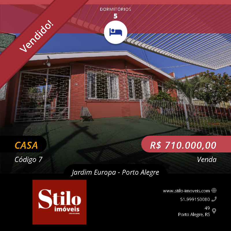 #7 - Casa para Venda em Porto Alegre - RS